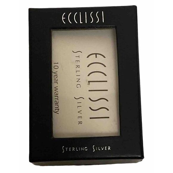 Ecclissi Womens Sterling Silver‎ Wristwatch Amethyst Crystals 32140 SR626SW - Picture 11 of 11